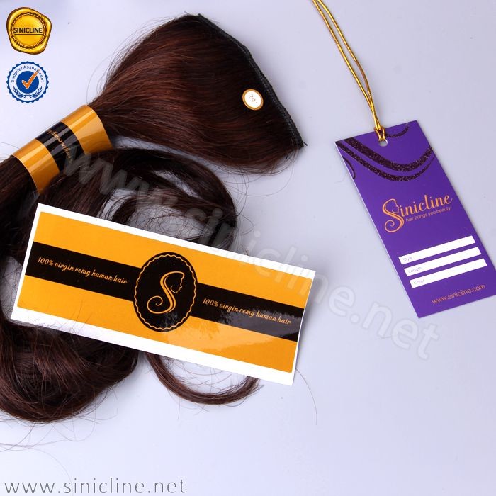 Customized Label Stickers Oval Paper Sticker Labels For Hair Extension