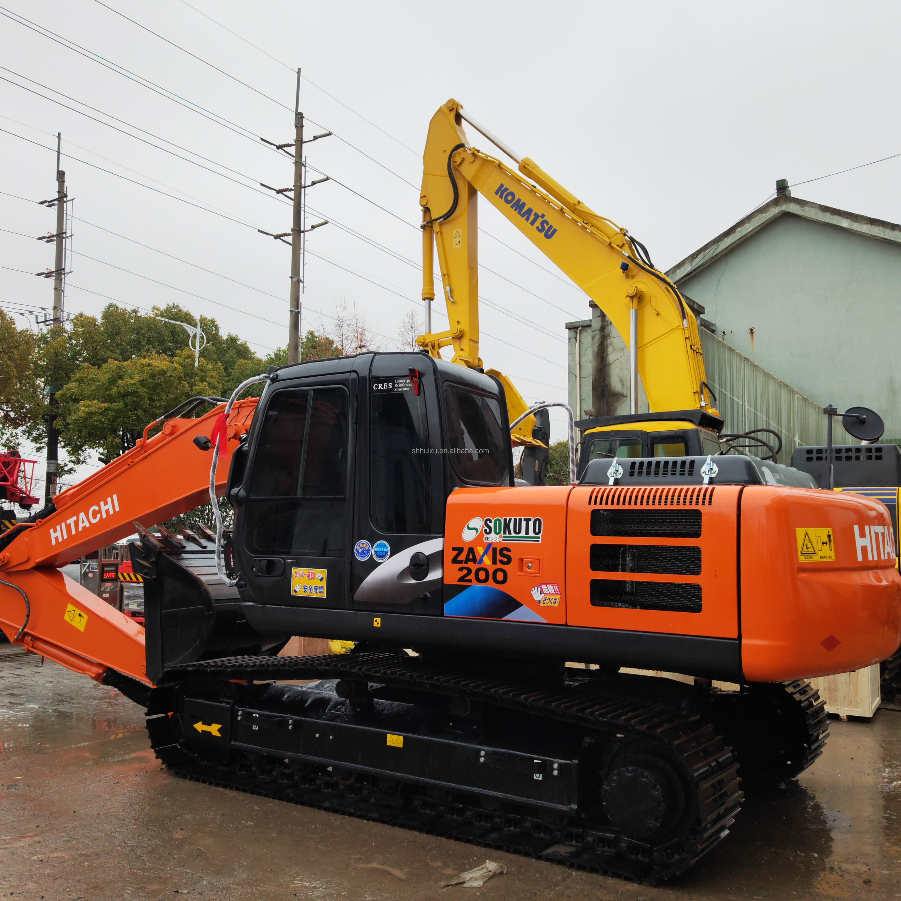 HITACHI excavator hitachi zx200 digger second hand construction earthmoving machinery low price secondhand excavator