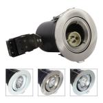 China GU10 Aluminium Centre Tilt LED Fire Rated Downlight - Satin Nickel Color