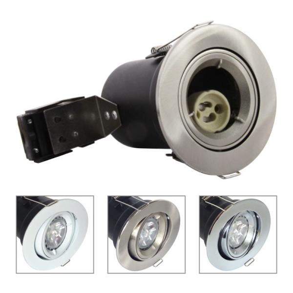 Buy cheap China GU10 Aluminium Centre Tilt LED Fire Rated Downlight - Satin Nickel Color from wholesalers