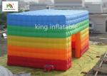 EN14960 Rainbow Inflatable Event Tent 4m Colorful Oxford For Commercial