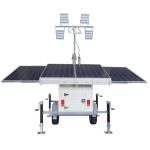 Solar Hybrid Light Tower With 4*300W Solar Panels 4*200Ah Batteries For Desert