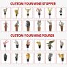Buy cheap Cat Animal Head Red Wine Champagne Bottle Stopper Keeping Creative Wine Stopper from wholesalers