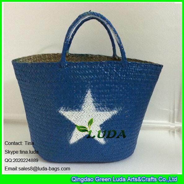 Buy cheap LUDA 2016 fashion shoulder strap style beach star of seagrass beach straw bag from wholesalers