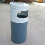 Outdoor Public Steel Garbage Can Park Street Metal Recycling Waste Trash Bin