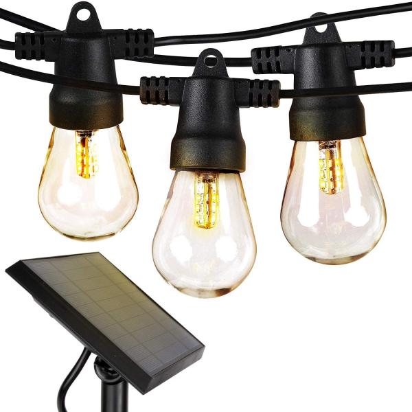 Buy cheap 27Ft 2700K Commercial Grade Solar Powered Outdoor String Lights from wholesalers