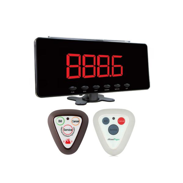 Buy cheap Wireless Table Call service button with display receiver system from wholesalers