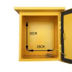 Yellow Steel Electrical Enclosure Outdoor Power Supply Cable Distribution Box