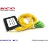 Buy cheap 0.9mm 2.0mm 3.0mm Fiber Optic Coupler Splitter 1x8 ABS Box Modular Low Insertion Loss from wholesalers