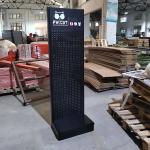 Factory custom color size metal black store display shelves