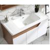 Buy cheap Anti Corrosion Solid Wood Bathroom Cabinet With Mirror Wash Basin from wholesalers