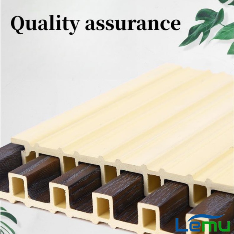 Wall Stickers for Home Decor PVC Bamboo Slat Interiored Nano Wood Effect Fluted Panel