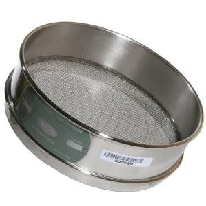 Solid Structure Woven Wire Sieves Stainless Steel / Brass Material Long Service