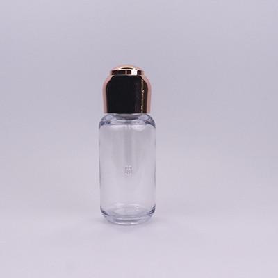 Buy cheap 80ml Luxury PETG Small Plastic Dropper Bottles With Aluminum Dropper Head from wholesalers