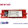 Buy cheap 24 Cores Red Fiber Optic Splice Case / Inline Type Fiber Optic Splicing Joint Box from wholesalers