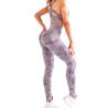 Buy cheap Long Sleeve Women Gym Leggings Plaid Pattern Womens 2 Piece Yoga Set from wholesalers