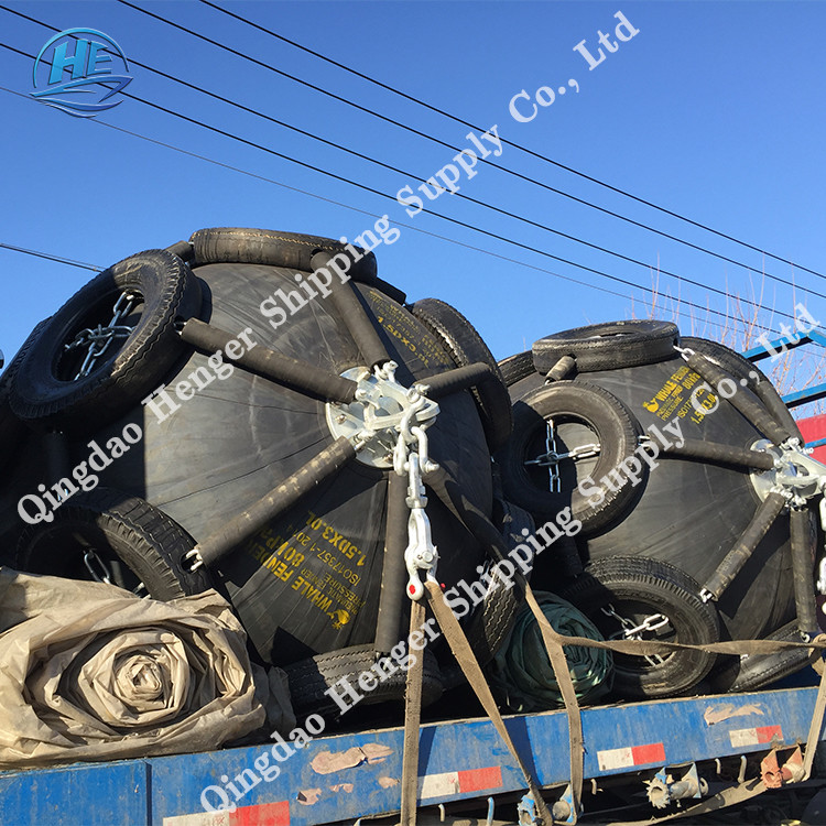 Floating Foam Filled Fender Yokohama Type Rubber Boat Fender D Shaped