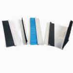 75mm Commercial Door Bottom Brush Seal Strip Nylon Bristle Aluminium Holder