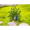 Buy cheap Gorgeous Metal Yard Ornaments Eye Catching Metal Peacock Statue Colorful from wholesalers