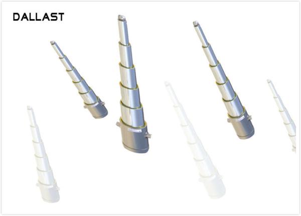 Buy cheap 2 / 3 / 4 Stage Hydraulic Cylinder , Telescopic Agricultural Farm Truck Hydraulic Oil Cylinder from wholesalers