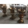 Buy cheap Custom Design Fiberglass Resin Statues Store Decorative Brown Fiberglass Flower Pots from wholesalers