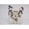 Buy cheap Winter Season Polyresin Crafts Christmas Figurines Decorations Candle Holder from wholesalers