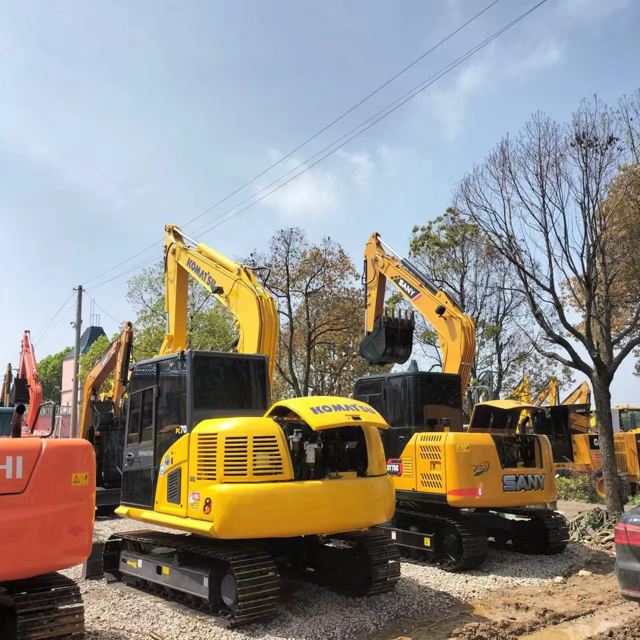 Secondhand Komatsu Digger PC70 Used 7ton Small Type Mini Crawler Excavator