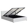 Buy cheap Easy Assemble Gas Lift Storage Bed PU Leather Upholstered Plywood Bed Frame from wholesalers