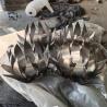 Buy cheap Stainless Steel Lotus Sculpture Large Polished Metal Flower Statues Home Decoration Modern Art from wholesalers