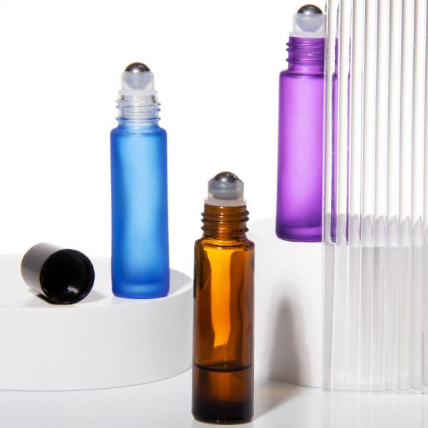 Buy cheap 10Ml Roll On Glass Roller Perfume Bottle With Stainless Steel Roller Ball from wholesalers