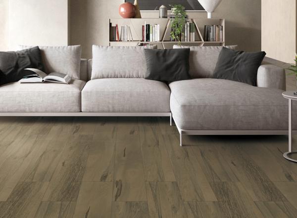 Buy cheap Easy Clean Wood Look Porcelain Tile Coffee Color Wood Look Ceramic Floor Tile 150x900mm Size from wholesalers