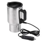 Car Heating Cup Travel Coffee Cup 12V Electric Heating Mug Stainless Steel