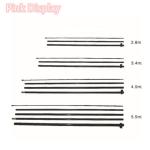 Buy cheap Anodizing Surface Pink Display 3m Vertical Flag Pole from wholesalers