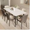 Buy cheap Customized Size Round Dining Table 4 Seater With Leather Chairs from wholesalers