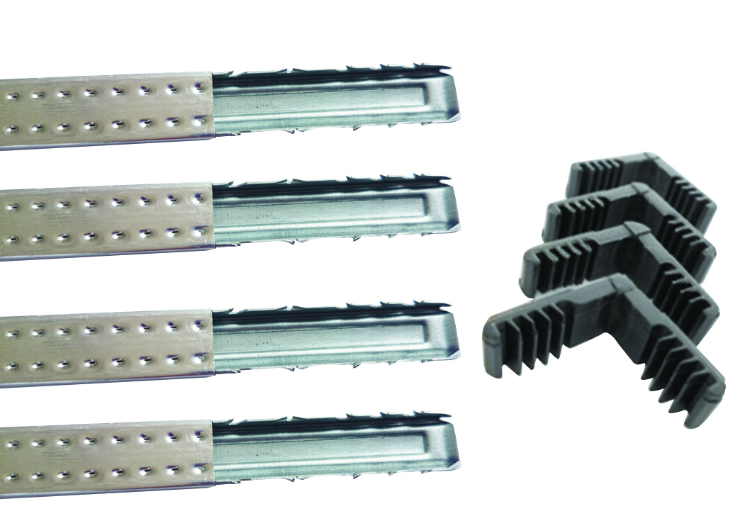 Double glass plastic connector for aluminum spacer bar