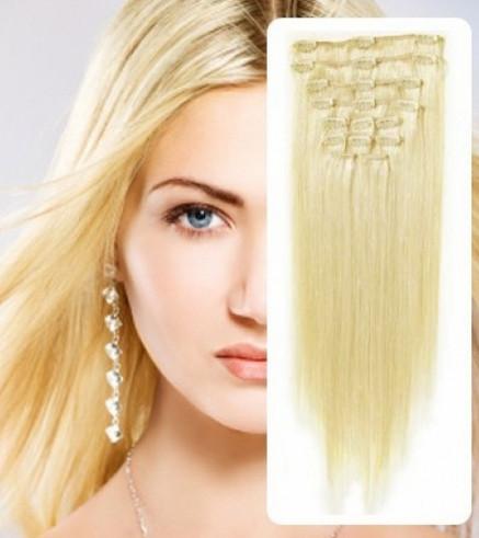 Buy cheap Natural 100% Virgin Clip In Hair Extension Silky Straight Human Hair from wholesalers