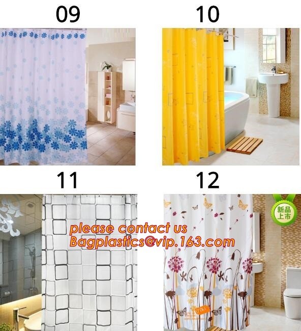 Transparent 3D Shower Curtain With Magnet, Quality Plastic Bathroom Shower Curtain, Holiday Shower Curtain, Bathroom cus