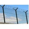 Buy cheap High Security Concertina Razor Wire On The Top Of Airport Perimeter Security Fencing from wholesalers