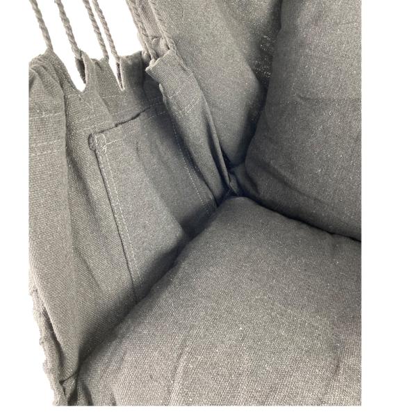 100*130cm 320g Polyester-cotton Hanging Rope Swing Hammock With Two Pillows