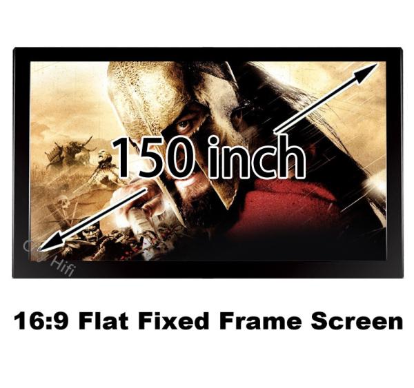 Buy cheap Huge Cinema Size 3D Projection Screen 150 Inch Flat Fixed Frame Wall Mounted 16:9 Screens from wholesalers