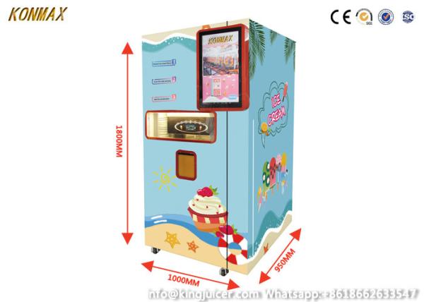 Buy cheap 24H 1.5kw Soft Ice Cream Vending Machine LCD Touch Screen from wholesalers