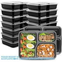 Buy cheap 34oz 3 Compartment Meal Prep Containers 150 Packs, 150 Pieces Trays And 150 product