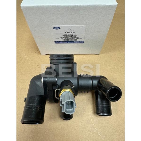 ThermostatHousing With Sensor 1731770 BK2Q8594AA BK2Q8A586AB BK2Q-8A586-AB For