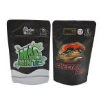 Smell Proof Frosted Black Stand Up Plastic Bags Food Grade ziplockk Bags