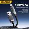 Buy cheap 7A Max 100W USB A To C Type C Charging Cable ESSAGER ES-X58 Series from wholesalers