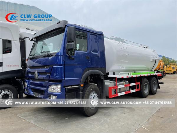 Buy cheap SINOTRUK HOWO 6x4 371HP 15000L Sewage Suction Truck from wholesalers