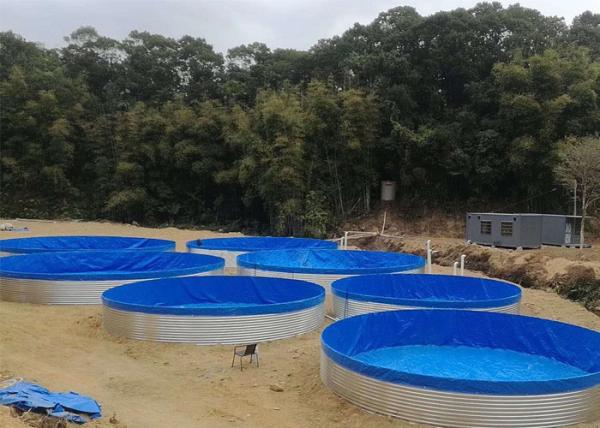 Buy cheap Fish Farming Bolted 27cbm 2740mm Aquaculture Water Tanks from wholesalers
