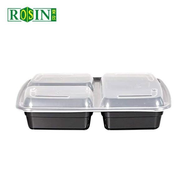 Buy cheap Square 3 Compartment Takeaway Food Container 1000ml Disposable Takeaway Containers from wholesalers