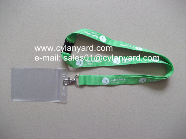 Dyed polyester neck straps
