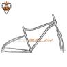 Buy cheap Rust Resistance Titanium Bike Frame Brush Mirror Surface For Mountain Bike from wholesalers